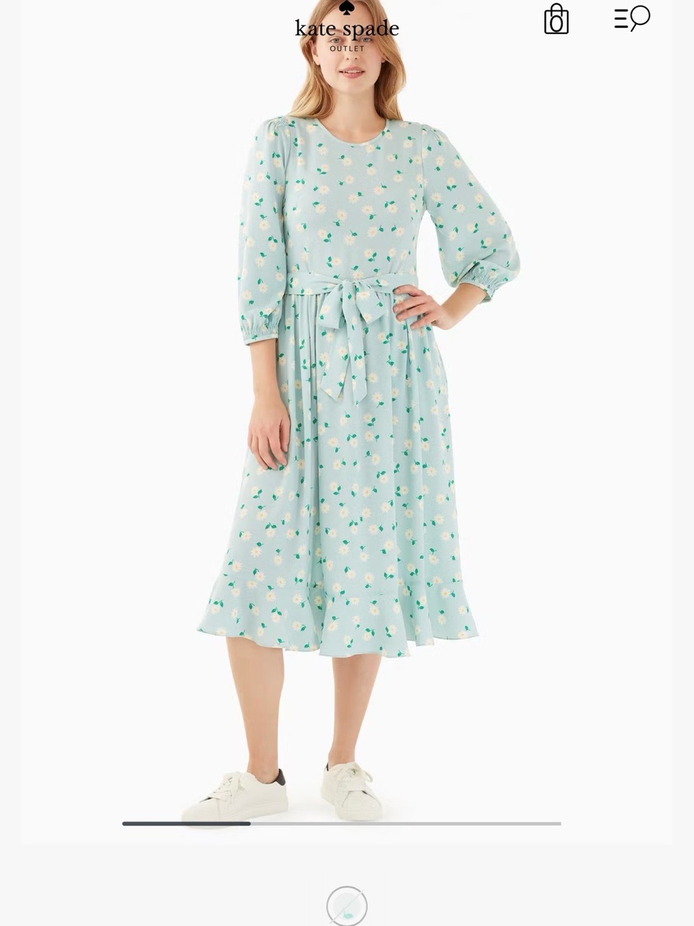 Kate Spade Dancing Aster Smocked Dress (Size 6) NEW WITH TAGS